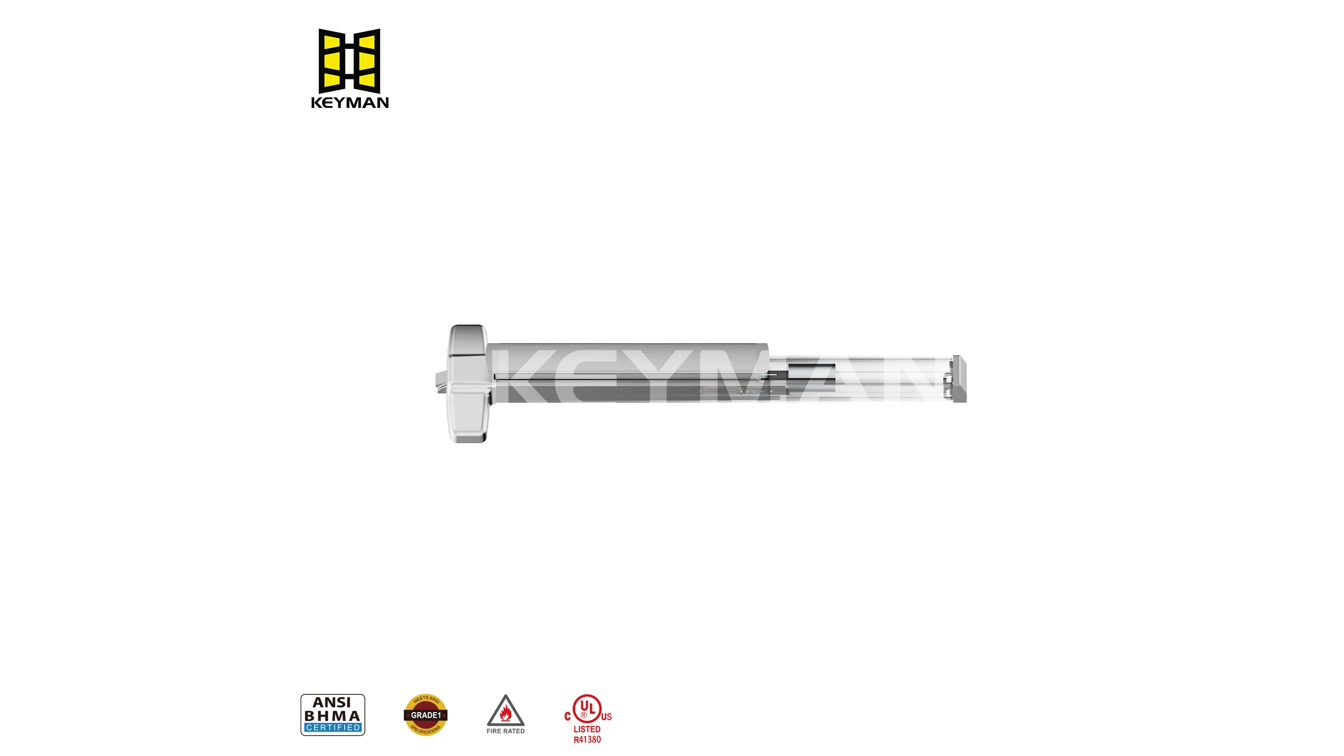 vertical rod exit device جهاز خروج قضيب رأسي