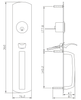 Keyman Pull and Thumbpiece Trim Trim Elgonomic Pull Handled Storeroom (Thumbpiece نشط)