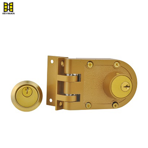 Jimmy Proof Double Brass Rim Rim Lock Lock Lock Lock Way Way Anti-Style Style Deadbolt Lock J2662