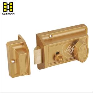 Jimmy Proof Night Latch for Front Door Slververy Gold Gold Black with Prold R3564