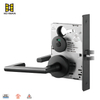 Matte Black Huck Duty Door Laver ANSI LOCK LOCK PRIVACY M722