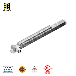 Keyman X601-R شريط الذعر ذو الحافة الضيقة لنظام التحكم في الوصول إلى الباب الزجاجي