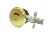 مؤشر خصوصية KeyMAN التجاري Deadbolt 304 قفل من الفولاذ المقاوم للصدأ للحمام يناسب أبواب سميكة من 1-3/8 بوصة إلى 1-3/4 بوصة بلمسة نهائية من النحاس الساتان